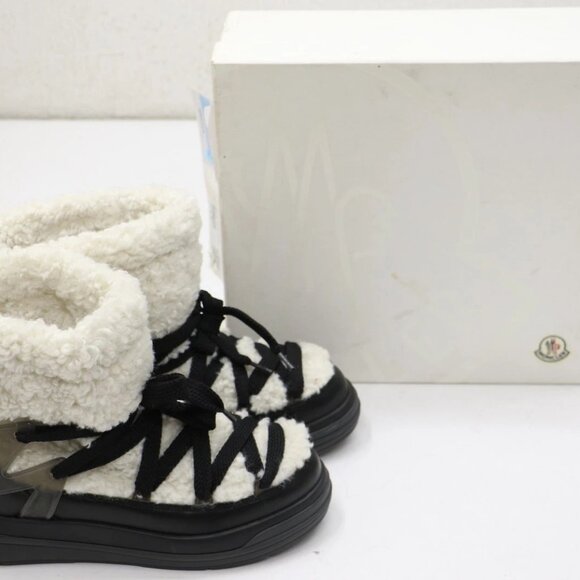 Moncler Women's Insolux Faux Shearling Snow Boots EU 40 US 10